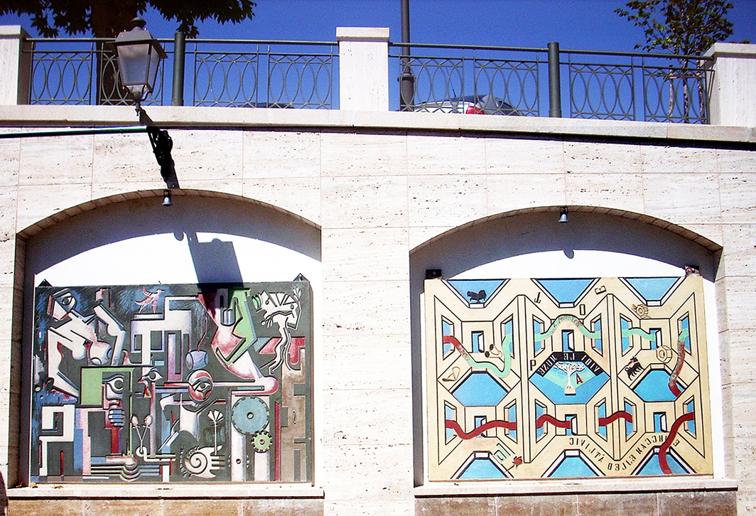 graffiti esterno G.Antonello Leone Mimmo Longobardi